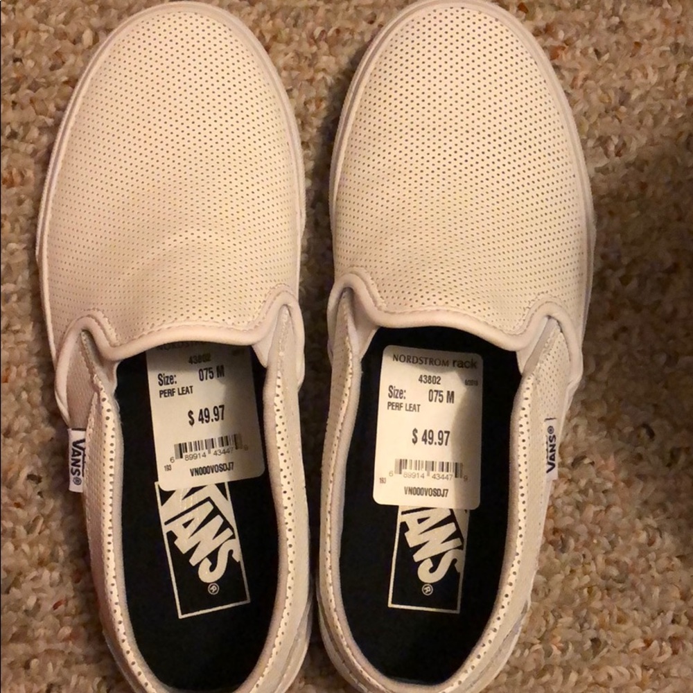 Vans perforated slip on size 7.5 brand new